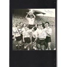 Signed Tottenham Hotspur 1961 FA Cup Team Picture. 